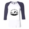 Ladies' Baby Rib Three-QuarterSleeve Contrast Raglan T-Shirt Thumbnail