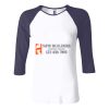 Ladies' Baby Rib Three-QuarterSleeve Contrast Raglan T-Shirt Thumbnail