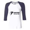 Ladies' Baby Rib Three-QuarterSleeve Contrast Raglan T-Shirt Thumbnail