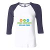 Ladies' Baby Rib Three-QuarterSleeve Contrast Raglan T-Shirt Thumbnail
