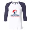 Ladies' Baby Rib Three-QuarterSleeve Contrast Raglan T-Shirt Thumbnail