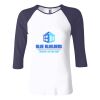 Ladies' Baby Rib Three-QuarterSleeve Contrast Raglan T-Shirt Thumbnail
