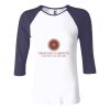 Ladies' Baby Rib Three-QuarterSleeve Contrast Raglan T-Shirt Thumbnail
