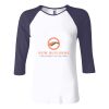 Ladies' Baby Rib Three-QuarterSleeve Contrast Raglan T-Shirt Thumbnail