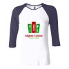 Ladies' Baby Rib Three-QuarterSleeve Contrast Raglan T-Shirt Thumbnail