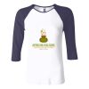 Ladies' Baby Rib Three-QuarterSleeve Contrast Raglan T-Shirt Thumbnail
