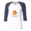 Ladies' Baby Rib Three-QuarterSleeve Contrast Raglan T-Shirt Thumbnail