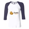 Ladies' Baby Rib Three-QuarterSleeve Contrast Raglan T-Shirt Thumbnail