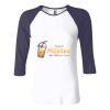 Ladies' Baby Rib Three-QuarterSleeve Contrast Raglan T-Shirt Thumbnail