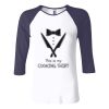 Ladies' Baby Rib Three-QuarterSleeve Contrast Raglan T-Shirt Thumbnail