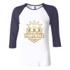 Ladies' Baby Rib Three-QuarterSleeve Contrast Raglan T-Shirt Thumbnail