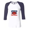 Ladies' Baby Rib Three-QuarterSleeve Contrast Raglan T-Shirt Thumbnail