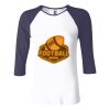 Ladies' Baby Rib Three-QuarterSleeve Contrast Raglan T-Shirt Thumbnail