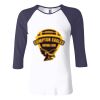 Ladies' Baby Rib Three-QuarterSleeve Contrast Raglan T-Shirt Thumbnail
