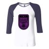 Ladies' Baby Rib Three-QuarterSleeve Contrast Raglan T-Shirt Thumbnail