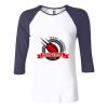 Ladies' Baby Rib Three-QuarterSleeve Contrast Raglan T-Shirt Thumbnail