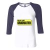 Ladies' Baby Rib Three-QuarterSleeve Contrast Raglan T-Shirt Thumbnail