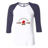 Ladies' Baby Rib Three-QuarterSleeve Contrast Raglan T-Shirt Thumbnail