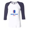 Ladies' Baby Rib Three-QuarterSleeve Contrast Raglan T-Shirt Thumbnail