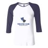 Ladies' Baby Rib Three-QuarterSleeve Contrast Raglan T-Shirt Thumbnail