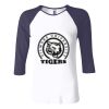 Ladies' Baby Rib Three-QuarterSleeve Contrast Raglan T-Shirt Thumbnail