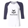 Ladies' Baby Rib Three-QuarterSleeve Contrast Raglan T-Shirt Thumbnail