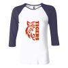 Ladies' Baby Rib Three-QuarterSleeve Contrast Raglan T-Shirt Thumbnail