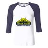 Ladies' Baby Rib Three-QuarterSleeve Contrast Raglan T-Shirt Thumbnail