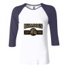 Ladies' Baby Rib Three-QuarterSleeve Contrast Raglan T-Shirt Thumbnail