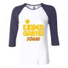 Ladies' Baby Rib Three-QuarterSleeve Contrast Raglan T-Shirt Thumbnail
