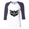 Ladies' Baby Rib Three-QuarterSleeve Contrast Raglan T-Shirt Thumbnail