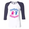 Ladies' Baby Rib Three-QuarterSleeve Contrast Raglan T-Shirt Thumbnail