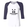 Ladies' Baby Rib Three-QuarterSleeve Contrast Raglan T-Shirt Thumbnail