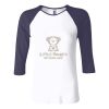 Ladies' Baby Rib Three-QuarterSleeve Contrast Raglan T-Shirt Thumbnail