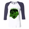 Ladies' Baby Rib Three-QuarterSleeve Contrast Raglan T-Shirt Thumbnail
