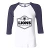 Ladies' Baby Rib Three-QuarterSleeve Contrast Raglan T-Shirt Thumbnail