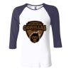 Ladies' Baby Rib Three-QuarterSleeve Contrast Raglan T-Shirt Thumbnail