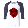 Ladies' Baby Rib Three-QuarterSleeve Contrast Raglan T-Shirt Thumbnail