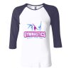 Ladies' Baby Rib Three-QuarterSleeve Contrast Raglan T-Shirt Thumbnail