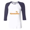 Ladies' Baby Rib Three-QuarterSleeve Contrast Raglan T-Shirt Thumbnail