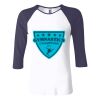 Ladies' Baby Rib Three-QuarterSleeve Contrast Raglan T-Shirt Thumbnail