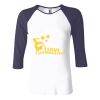 Ladies' Baby Rib Three-QuarterSleeve Contrast Raglan T-Shirt Thumbnail