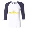 Ladies' Baby Rib Three-QuarterSleeve Contrast Raglan T-Shirt Thumbnail