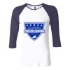Ladies' Baby Rib Three-QuarterSleeve Contrast Raglan T-Shirt Thumbnail