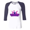 Ladies' Baby Rib Three-QuarterSleeve Contrast Raglan T-Shirt Thumbnail
