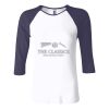 Ladies' Baby Rib Three-QuarterSleeve Contrast Raglan T-Shirt Thumbnail