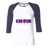 Ladies' Baby Rib Three-QuarterSleeve Contrast Raglan T-Shirt Thumbnail