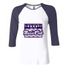 Ladies' Baby Rib Three-QuarterSleeve Contrast Raglan T-Shirt Thumbnail