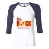 Ladies' Baby Rib Three-QuarterSleeve Contrast Raglan T-Shirt Thumbnail