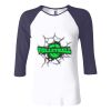 Ladies' Baby Rib Three-QuarterSleeve Contrast Raglan T-Shirt Thumbnail